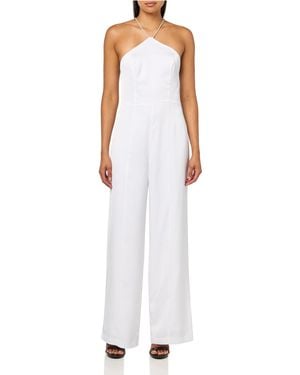 Guess S Sleeveless Kandi Jumpsuit - White