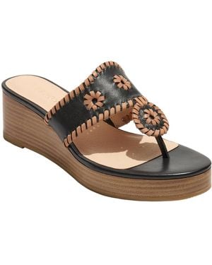 Jack Rogers Jacks Mid Wedge Sandal - Brown