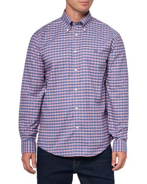 Brooks Brothers Stretch Cotton Non-iron Oxford Polo Button Down Collar - Purple