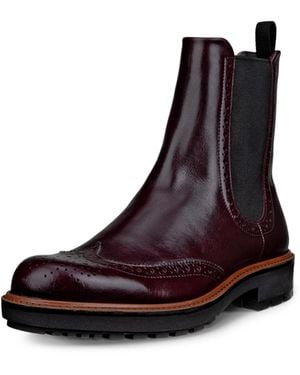 Ecco Olso Wingtip Double Gore Chelsea Boot - Black