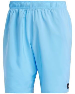 adidas Solid Clx Classic-Length Swim Shorts ( Burst/) Swimwear - Blue