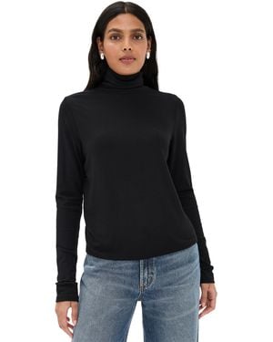 Vince S Essential Long Sleeve Turtleneck - Black