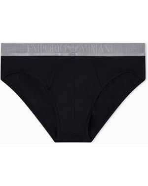 Emporio Armani Soft Modal Brief Slip - Schwarz