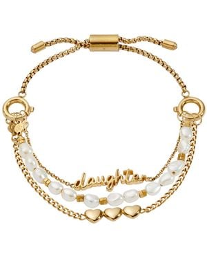 ALEX AND ANI "home Is Where The Heart Is" Daughter Stranded Bracelet - Metallic