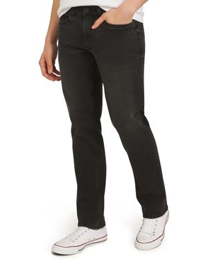 Quiksilver 5 Pocket Straight Fit Stretch Waist Denim Jeans - Black