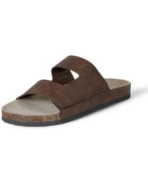 Amazon Essentials Sandalias Ajustables de Corcho Sintético Hombre - Marrón