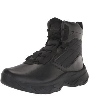 Under Armour Stivale da uomo con lacci e zip - Nero