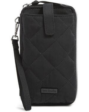 Vera Bradley Performance Twill Large Smartphone Wristlet With Rfid Protection - Black