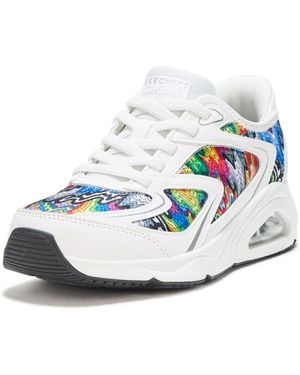 Skechers Tres-air Uno-iris Drip Hands Free Slip-ins Sneaker - White