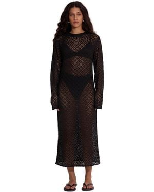 Gottex Beach Life Isabel Crochet Cover-up Dress One-size Fits Most - Black