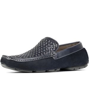 Donald J Pliner Donald Pliner Damiano Woven Nubuck Driving Style Loafer - Blue