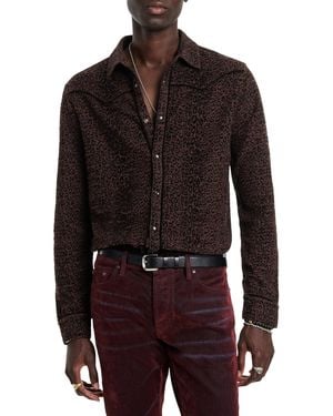 John Varvatos Haven Western Shirt - Black