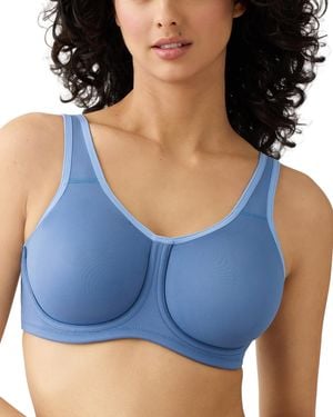 Wacoal Simone Sport Unlined Full Coverage Underwire Sports Bra - Blue