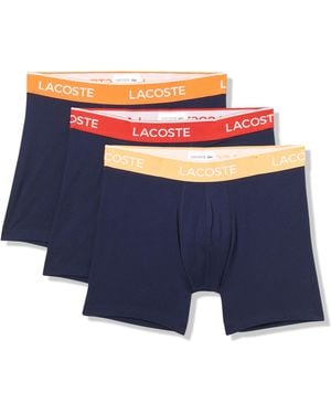 Lacoste Cotton Stretch Essentials Boxer Briefs - Blue