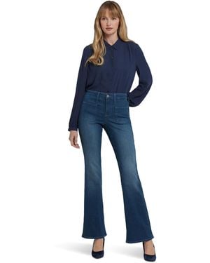 NYDJ S Ava Flare Jeans Hugo Rain 12 Inseam: 33 - Blue