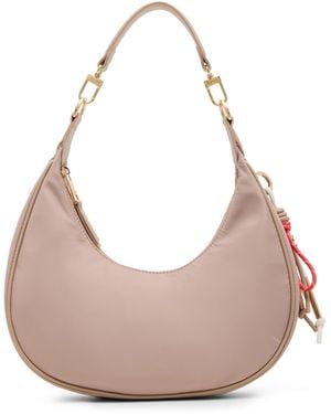 Anne Klein S Crescent Shoulder Bag With Detachable Strap - Pink