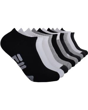 Fila Womens No Show Socks - Black
