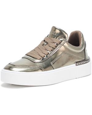 DKNY Beverley Everyday Platform Lace Up Sneaker - Metallic