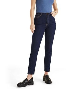Dockers Slim Fit High Rise Jean Cut Pants - Blue