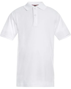 Tommy Hilfiger Co-ed Short Sleeve Performance Polo Shirt Us 18-20 - White