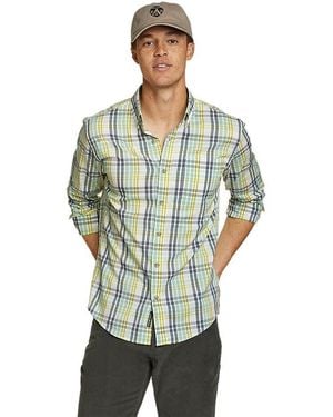 Eddie Bauer Voyager Flex Long-Sleeve Shirt - Verde