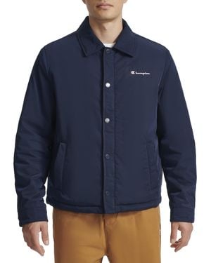 Champion Active Water-resistant Coaches Jacket - Blue