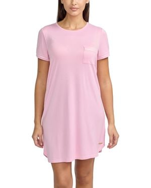 BCBGMAXAZRIA Short Sleeve Nightshirt - Pink