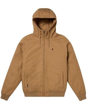 Volcom Vermano Hooded Heavy Zip Jacket - Brown