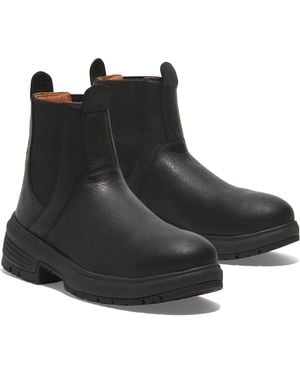 Timberland Birchline Chelsea Composite Safety Toe Static Dissipative Industrial Work Boot - Black