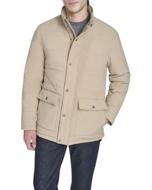 Cole Haan Stretch Quilt Everyday Jacket - Natural