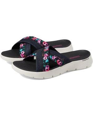 Skechers Go Walk Flex Sandal Flower Sandals - Blue