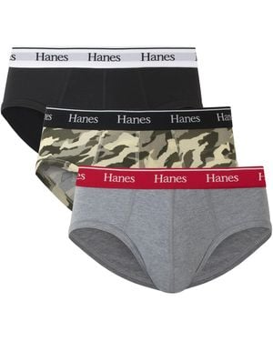 Hanes Originals Stretch Cotton Briefs Pack - Multicolor