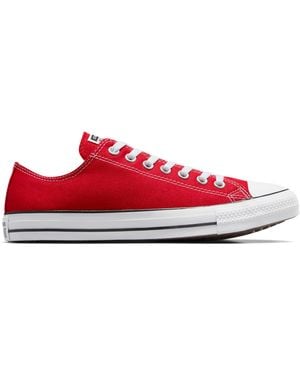 Converse All Star Low Sneakers Red Canvas - 6.5 Uk