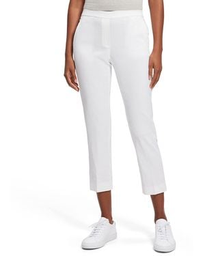 Theory Treeca Linen-blend Pull-on Pant - White