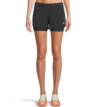 New Balance Rc Seamless 2 In 1 Shorts - Black