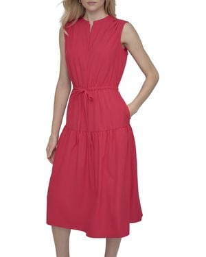新作セール DKNY ワンピース Puff Sleeve Solid Sheath Dress 新作セール DKNY ワンピース Puff Sleeve Solid Sheath Dress