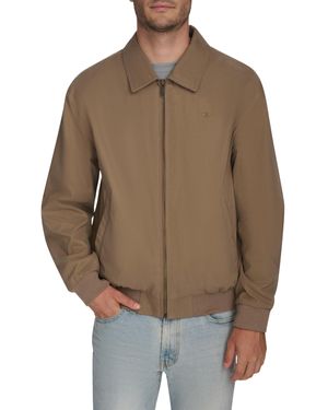 Dockers Micro Twill Golf Bomber Jacket - Brown