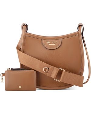 Nine West Calliope Small Crossbody With Card Case - Brown