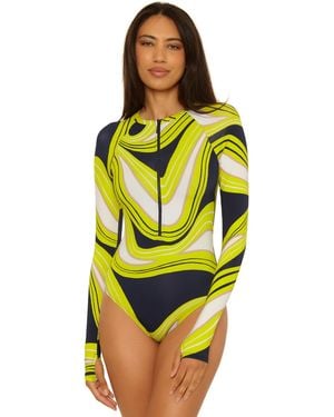 Trina Turk Standard Paddle One Piece Swimsuit - Yellow