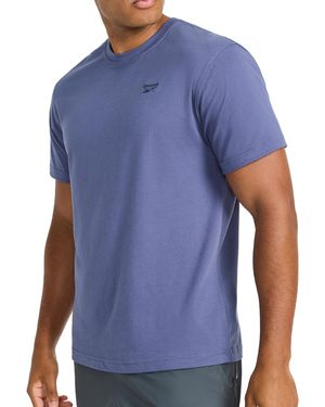 Reebok 's Embroidery Short Sleeve Crewneck T-shirt - Blue