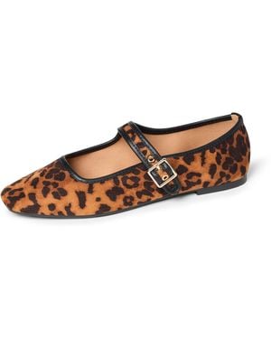 The Drop Levina Flat - Brown