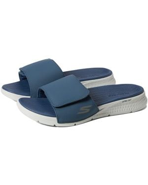 Skechers Go Consistent Slide Sandals – Athletic Beach Shower Shoes With Foam - Blue