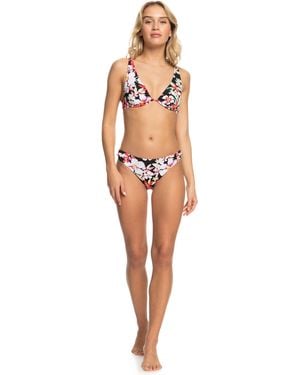 Roxy Standard Beach Classics Hipster Bikini Bottom - White