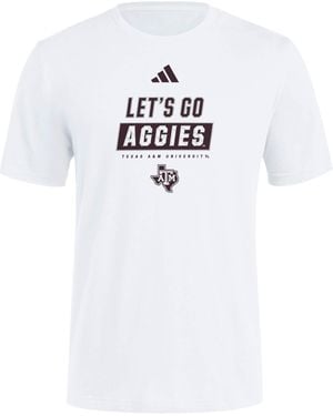 adidas Ncaa 25/26 Team Graphic T-shirt - White