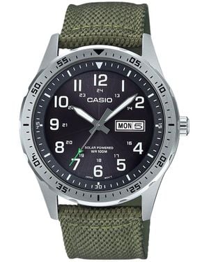 G-Shock Stainless Steel Solar Powered Cloth Strap - Metallic