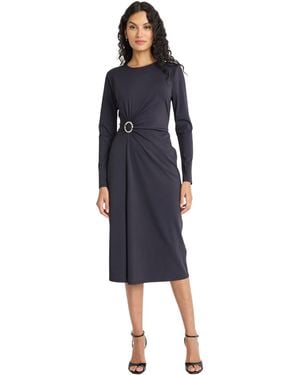 Maggy London Ring Detail - Professional Work Dresses - Blue