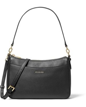 Michael Kors Jet Set Medium Top Zip Pochette Crossbody Bag - Black