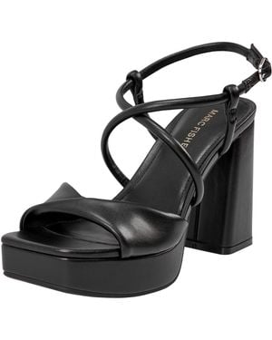 Marc Fisher Glady Heeled Sandal - Black
