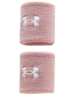Under Armour 3-inch Performance Wristband 2-pack, - Pink