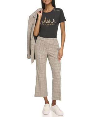 Karl Lagerfeld Paris Pattern Pant - Natural